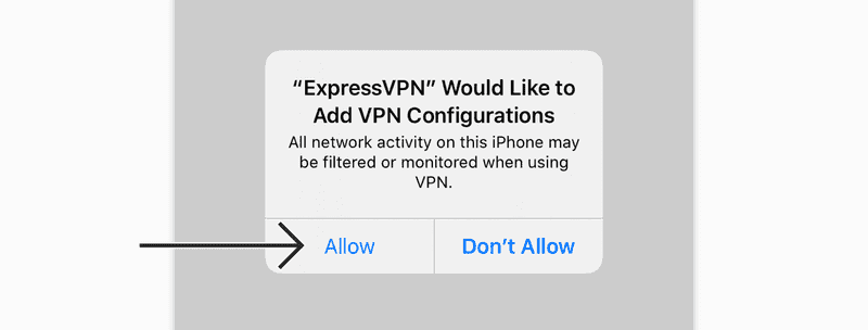 允许添加VPN配置